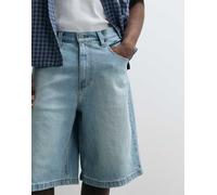 Hollister - Pantaloncini di jeans ampi lavaggio blu chiaro W31