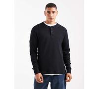 Hollister - Top termico nero a maniche lunghe con scollo serafino 2XL
