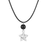 Hollow cinque punte stella collana temperamento femminile catena clavicola girocollo alto versione coreana studente gioielli collane stella per le donne, Misura unica, come descritto, come descritto