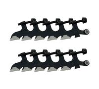 Hollow Core Hinge Pin Door Stop Wall Protector with Rubber Tip Design House Matte Black Adjustable Door Stoppers 10-Pack 189126