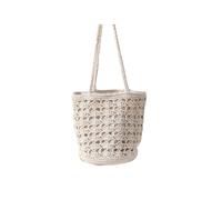 Hollow cotton thread hand-woven bag