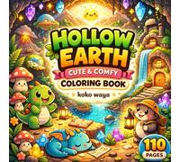 hollow earth coloring book: Mystical Underground Worlds, Ancient Civilizations, Cozy Fantasy Adventure Pages for Relaxation and Creative Escape