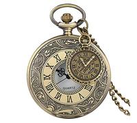 Hollow Gear Quartz Pocket Watch Necklace Pendant Clock Chain Men's and Women's Pocket Watch Accessories Wall Clock 2