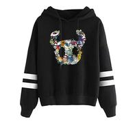 Hollow Knight Silksong Felpa con cappuccio Merch Unisex senza sacchetto Pullover Inverno Moda Game Harajuku Casual Y2K con cappuccio, Nero , XXS