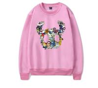 Hollow Knight Silksong Game Merch Felpa girocollo invernale unisex a maniche lunghe design elegante Y2K Top, rosa, L