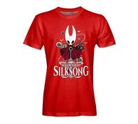 Hollow Knight Silksong Pic Merch New Game T-Shirt Donna Uomo Moda Casual Estate Elegante Palestra Sport Tee, Rosso, XXL