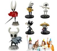 Hollow Knight Statua, 6 pezzi Hollow Knights Action Figures, Figure di Hollow Knight, Hollow Knights Ornamenti, Set di Figure Hollow Knight, Hollow Anime Figura Set, Modello per Fan Collezionisti (B)