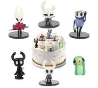 Hollow Knight Statua, 6 pezzi Hollow Knights Action Figures, Figure di Hollow Knight, Hollow Knights Ornamenti, Set di Figure Hollow Knight, Hollow Anime Figura Set, Modello per Fan Collezionisti (A)
