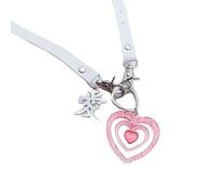 Hollow Love Heart Wing Estetica Collana Pelle O Catena Clavicola Donne Tempo Libero Collo Gioielli Regalo di Compleanno Pelli Collana Clavicola, Misura unica, come descritto, come descritto
