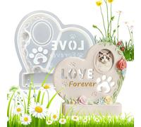 Hollow Memorial Tray, Pet Urn Casting Molder, 3D Keepsake Mold with Smooth Build, Silicone Resin Supply, Home Decor with Sentimental Design, Pet Remembrance Tool for Mantel Shelf