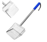 Hollow Out Fire Pit Sifter Tools with Long Handle, Ash Sifter, Metal Charco | Slotted Strainer Head, Camping Backyard Tool, Fireplace Shovel with Heat Resistant Iron Alloy, BBQ Grill Strainer