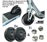 Hollowcore Scooter Stunt Rotoli Set 120mm Solo per Blunt S6 S7 S8 S9 X Kos COLT