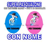 Holly e Benji SUPER PASQUALONE SORPRESONE UOVO DI PASQUA CONTENITORE BAMBINO