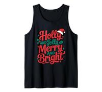 Holly e Jolly Merry And Bright Christmas Family Matching Canotta