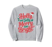 Holly e Jolly Merry And Bright Christmas Family Matching Felpa