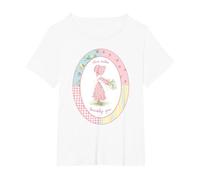 Holly Hobbie Classic Love Fa Crescere un'amicizia Maglietta, Donna Plus-Size, Bianco, 5X