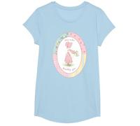 Holly Hobbie Classic Love Fa Crescere un'amicizia Maglietta, Ragazze, Celeste, L