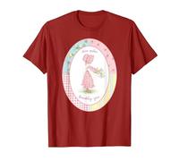 Holly Hobbie Classic Love Fa Crescere un'amicizia Maglietta, Uomo, Mirtillo Rosso, L