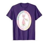 Holly Hobbie Classic Love Fa Crescere un'amicizia Maglietta, Uomo, Viola, L