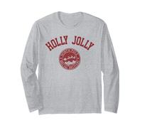 Holly Jolly North Pole Special Delivery with Santa Christmas Maglia a Manica