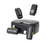 Hollyland Lark A1 Combo(2TX+2RX+Case) Microfono Wireless per iPhone/USB-C | Audio di Alta Qualità, Connessione Stabile 200m, Tripla Riduzione del Rumore, Lunga Autonomia, per Vlog, YouTube, TikTok