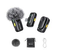 LARK A1 Mini Duo Mini microfono wireless per iPhone 15/16 e Android (2 TX RX USB