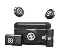 Hollyland Lark M2 - Microfono wireless per iPhone/fotocamera/Android/PC, audio ad alta fedeltà 48 kHz/24 bit, portata 300 m, cancellazione del rumore, 40 ore di utilizzo, YouTube, Vlog, Streaming