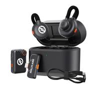 Hollyland Lark M2S Combo (Camera RX+USB-C RX+ Cavo Lightning) Microfono Lavalier wireless per iPhone/Camera/Android/PC, clip in titanio, cancellazione del rumore, utilizzo per 30 ore, vlog, interviste