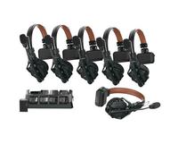 Hollyland Solidcom C1 PRO System Intercom Wireless ENC Cancellazione Rumore Ambientale Full-Duplex 6 Persone 350m PTT Mute Team Produzione Video Chiesa Drone TV&Film con 1 Master e 5 Cuffie Distanza