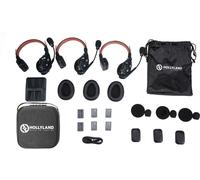 Hollyland Solidcom C1 PRO System Intercom Wireless ENC Cancellazione Rumore Ambientale Full-Duplex 3 Persone 350m PTT Mute Team Produzione Video Chiesa Drone TV&Film con 1 Master e 2 Cuffie Distanza