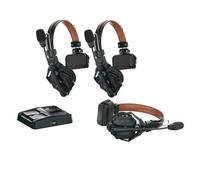 Hollyland Solidcom C1 PRO System Intercom Wireless ENC Cancellazione Rumore Ambientale Full-Duplex 3 Persone 350m PTT Mute Team Produzione Video Chiesa Drone TV&Film con 1 Master e 2 Cuffie Distanza