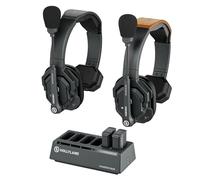 Hollyland Solidcom SE 2.4G Wireless Intercom Headset System Full Duplex 2 User ENC Noise Cancellation 350 m Team Communication with PTT Mute Single Ear Headset for TV Film Production Drone (SE-2S)