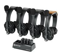 Hollyland Solidcom SE 2.4G Wireless Intercom Headset System Full Duplex 4 utenti ENC Cancellation 350m Team Comunicazione con PTT Mute Single Ear Headset per TV Film Production Drone (SE-4S)