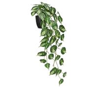 Hollyone Piante artificiali da appendere, 85 cm, Golden Pothos, pianta da interni, falsificata, da appendere, in vaso, per casa, stanza, ufficio, decorazione da tavolo, verde chiaro