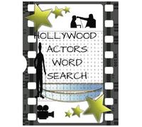 Hollywood Actors Word Search: 50+ Puzzles Large Print | 8.5 x 11 inches, 110 pages |... Gift for Vacations, Holidays and Free Times