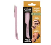 Hollywood Browzer Rasoio per Dermaplaning Viso Donna, Rimuove Peli e Cellule Morte Senza Dolore, per Viso e Corpo, Lama in Acciaio Inox, Manico Ecologico, Custodia Protettiva inclusa (Quarzo rosa)
