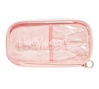 Hollywood Fashion Secrets Beauty case trasparente - Organizer da viaggio, piccola borsa per trucchi da viaggio, astuccio per cosmetici da donna con divisore
