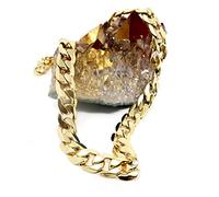 Hollywood Group Gold Chain Necklace Link 9.3mm Miami W/Real Solid Class 24K USA Realizzato Brevettato