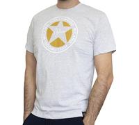HOLLYWOOD MILANO - Maglietta Uomo Maniche Corte Sportiva in Cotone per Sport Palestra e Il Tempo Libero: T-Shirt Cotone, Mezza Manica, Girocollo, Abbinabile ai Pantaloncini (Grigio/XL)