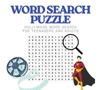 Hollywood Movies Word search for teenagers and adults