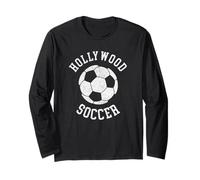 Hollywood Soccer Retro Distressed 90's Vintage Maglia a Manica
