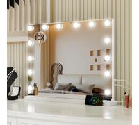 Hollywood Specchio Trucco con luci, Specchio Trucco con 14 lampade LED, Illumina