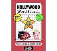 Hollywood Word Search Puzzle Book: 50+ Fun & Easy-to-Read Puzzles Exploring Movies, Stars & Tinseltown Glamour, Gift for Movie Buffs & Cinema Fans, Adults, Seniors & Teens