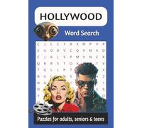 Hollywood Word Search Puzzle Book: Word Searches with Easy to Read Print about Hollywood, Hollywood Stars, Hollywood Movies, Hollywood Music | 6x9 ... Gift for Vacations, Holidays, Free Times