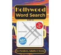 Hollywood Word Search Puzzle Book: Word Searches with Easy to Read print about Hollywood, La-La Land, Tinseltown and More | 6x9 inches, 110 pages | ... … Gift for Vacations, Holidays and Free Times