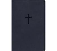 Holman Bible Pu KJV Everyday Study Bible, Navy Cross Leat (Rilegato in ecopelle)
