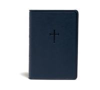 Holman Bible Pu KJV Everyday Study Bible, Navy Cross Leat (Rilegato in ecopelle)