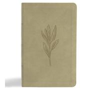 KJV Single-Column Personal Size Bible, Sage SuedeSoft LeatherTouch
