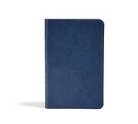 Holman Bible Sta CSB Personal Size Bible, Navy LeatherTou (Rilegato in ecopelle)