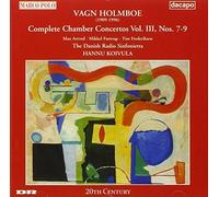 HOLMBOE, V. - CHAMBER CONCERT VOL. 3